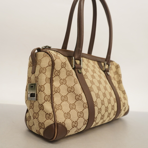 Auth Gucci GG Canvas Handbag 000 0851 Women's GG Canvas Handbag Beige,Brown - Picture 2 of 13
